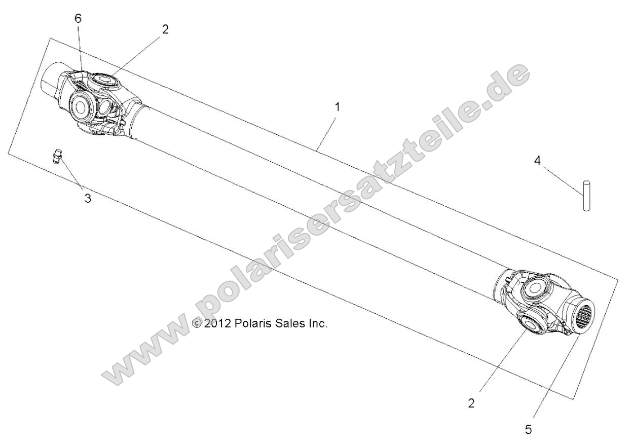 Drive Train, Prop Shaft, Front