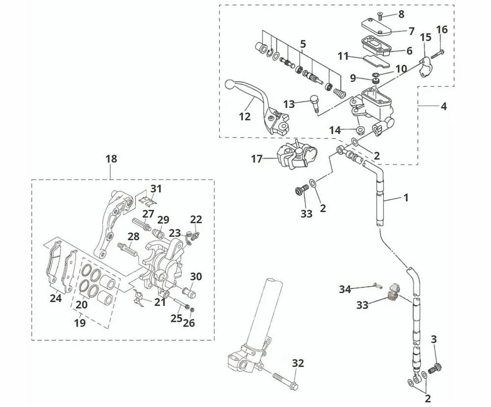 Fantic-XXF-450-2023-24-Bremssystem-vorne Bremssystem vorne
