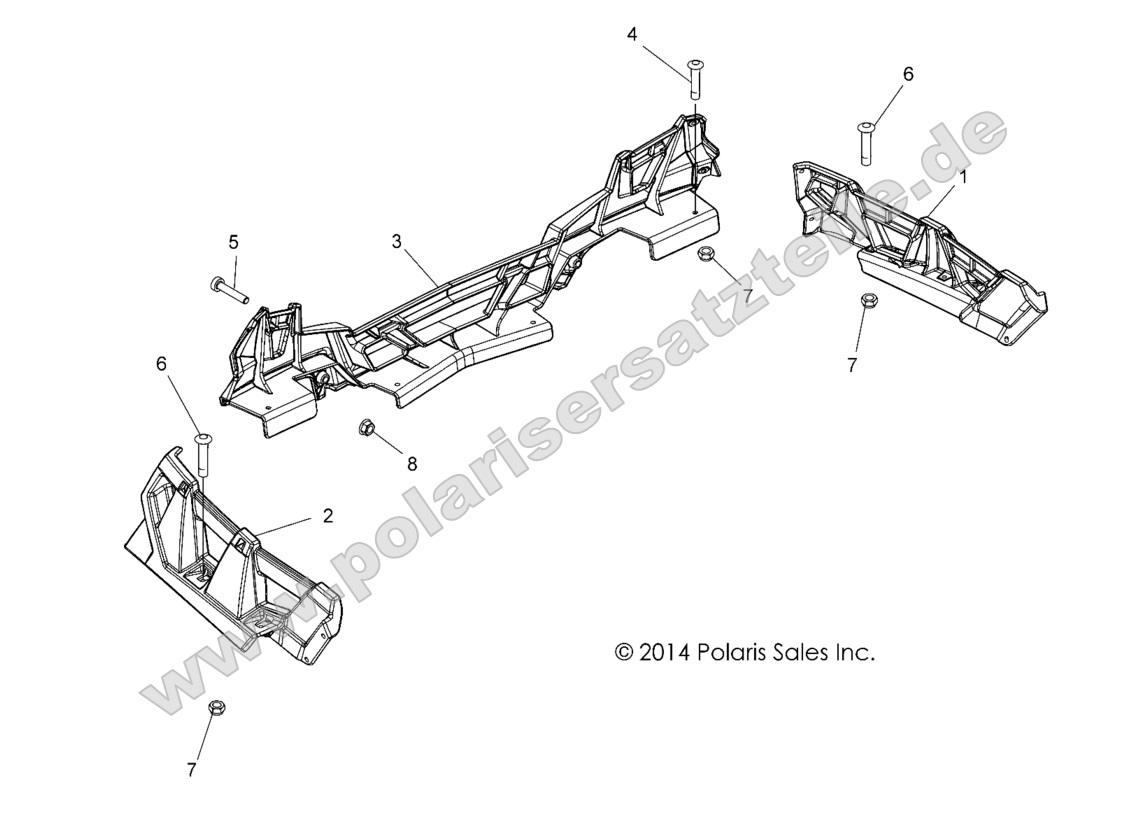 BODY, REAR RACK EXTENDERS