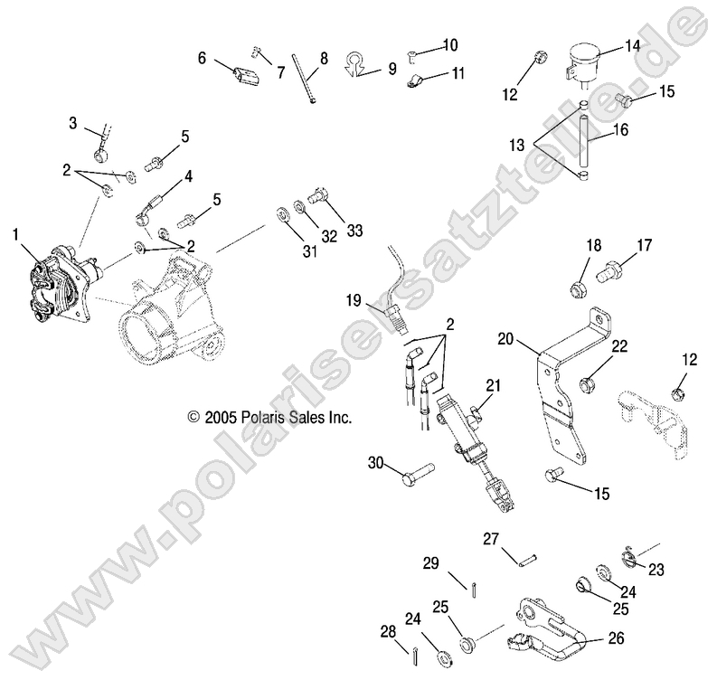 MASTER CYLINDER and FOOT PEDAL