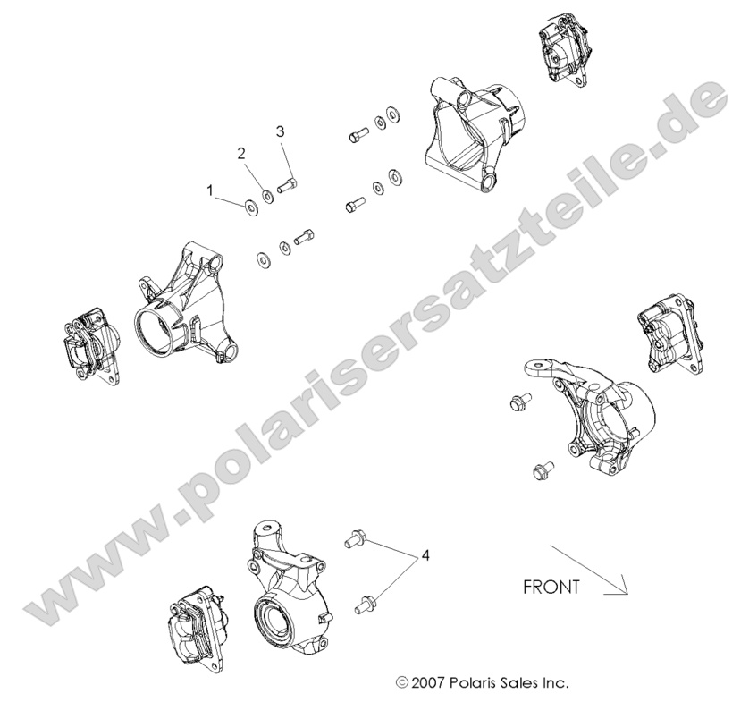 BRAKES, CALIPER MOUNTING