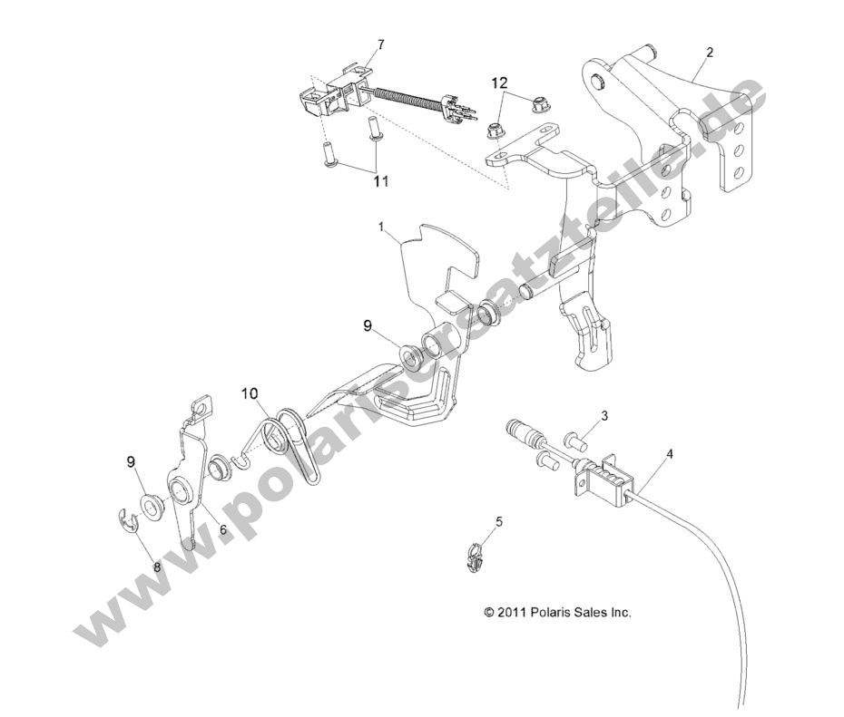 ENGINE, THROTTLE PEDAL