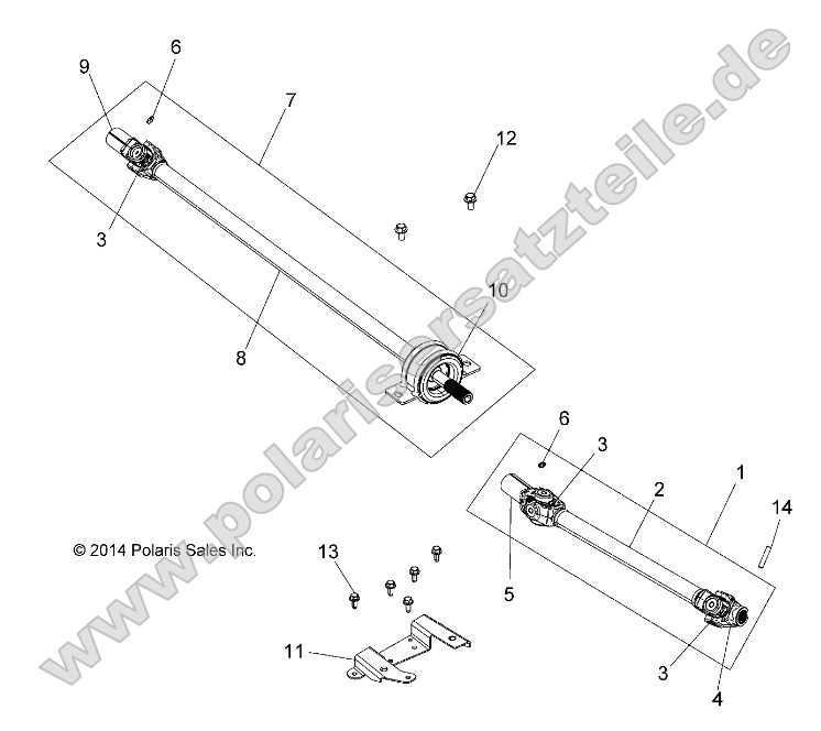Drive Train, Front Prop Shaft