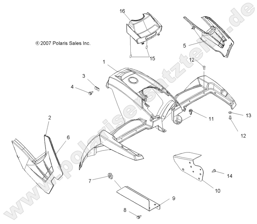 BODY, FRONT CAB and SIDE PANELS