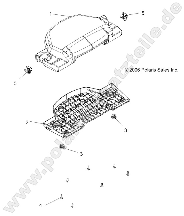 BODY, PASSENGER SEAT BOTTOM