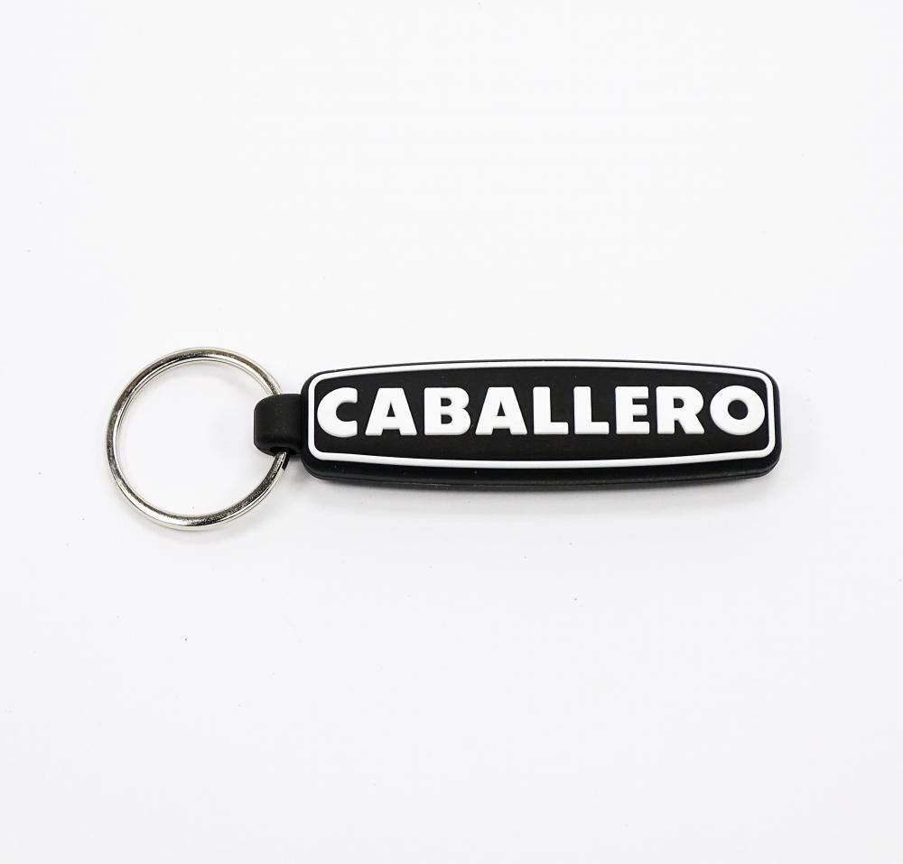 Fantic Caballero Original Silikon Schlüsselanhänger - schwarz-weiß