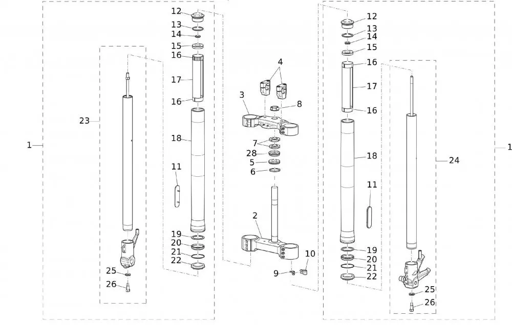 Gabel (ab VIN ZFMCA250SKU000200)