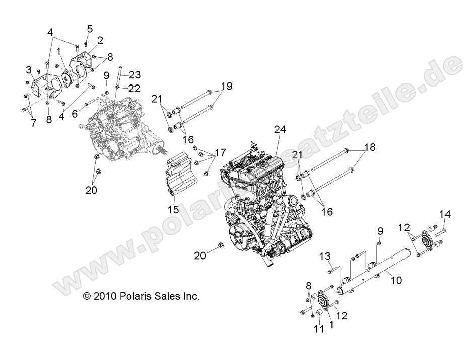 ENGINE, TRANSMISSION MOUNTING