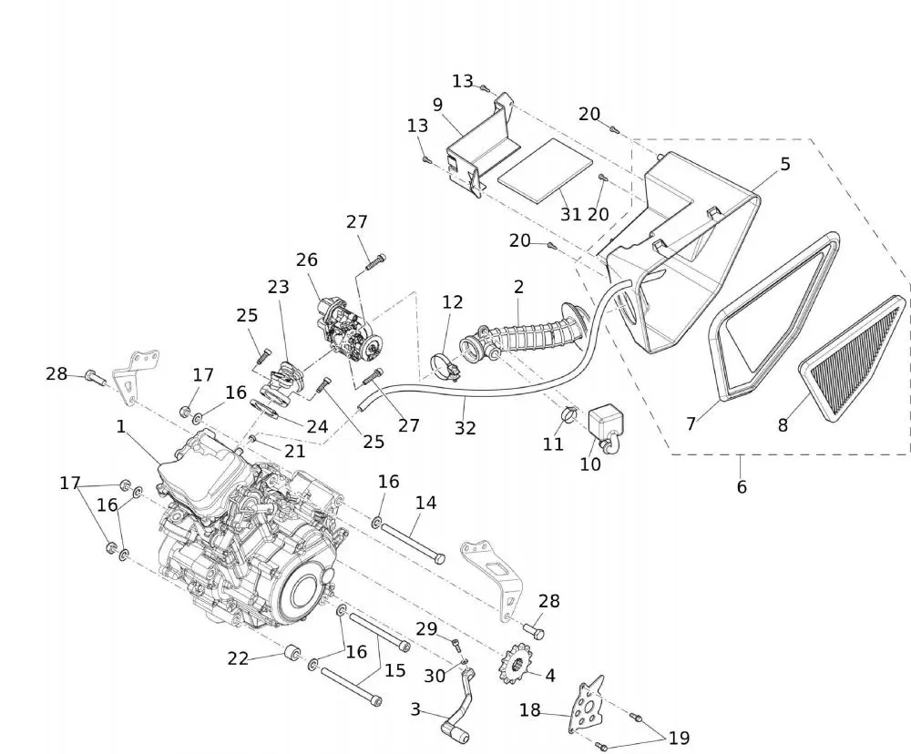 52478_24lytP6uIa1bUhz Motor / Luftfilterkasten