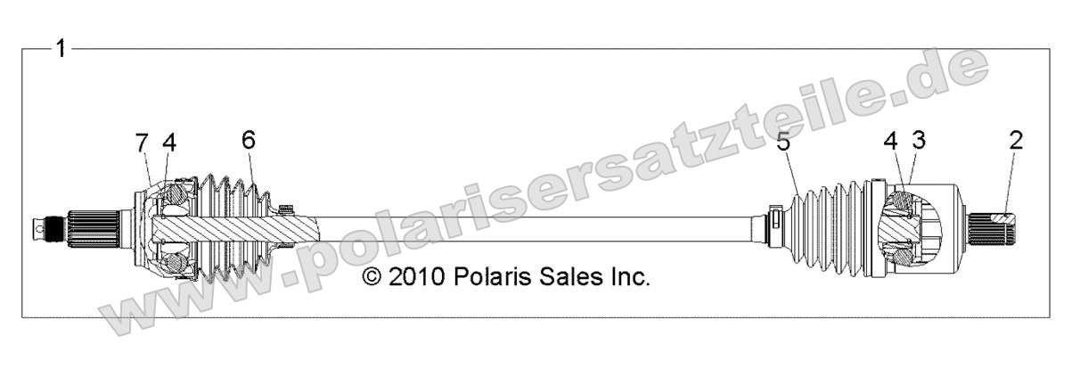 DRIVE TRAIN, FRONT HALF SHAFT