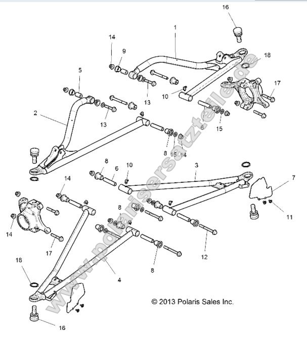 SUSPENSION, FRONT CONTROL ARMS