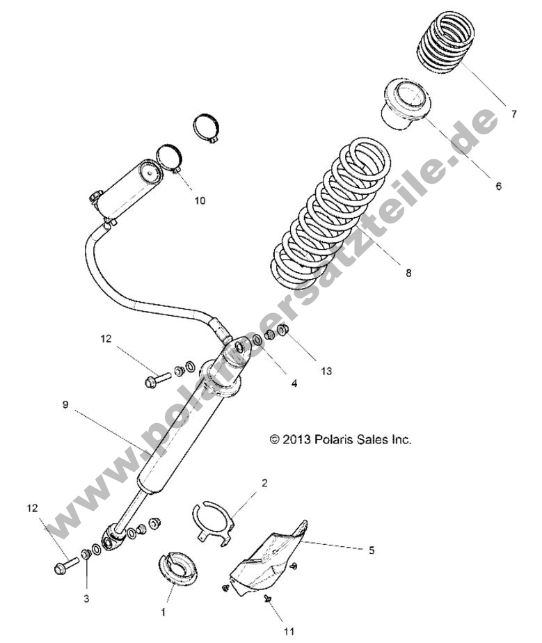 SUSPENSION, REAR SHOCK MOUNTING