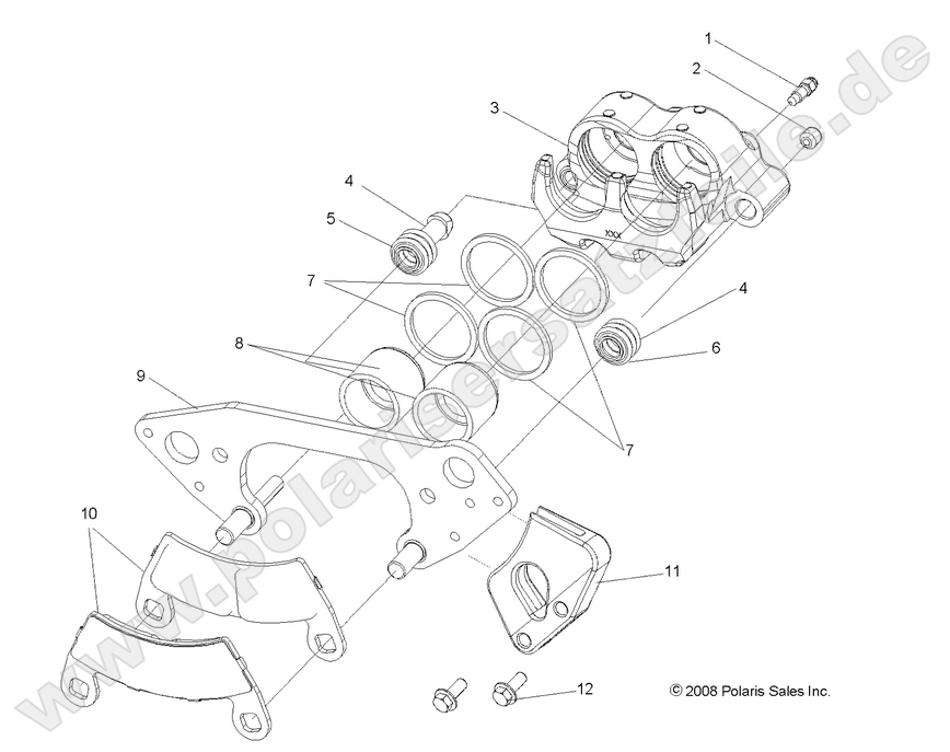BRAKES, FRONT CALIPER