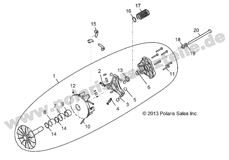 DRIVE TRAIN, PRIMARY CLUTCH