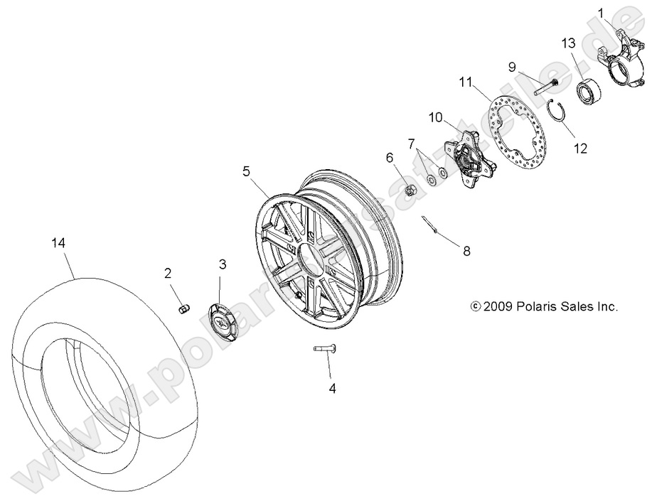 WHEELS, FRONT and HUB