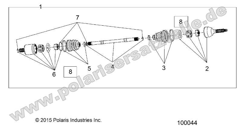 Drive Train, Front Half Shaft