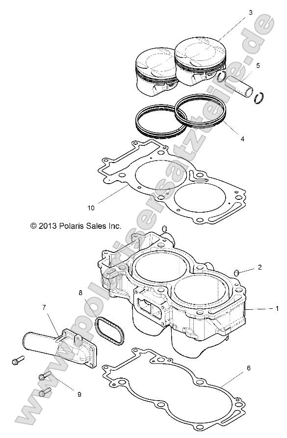 Engine, Cylinder and Piston