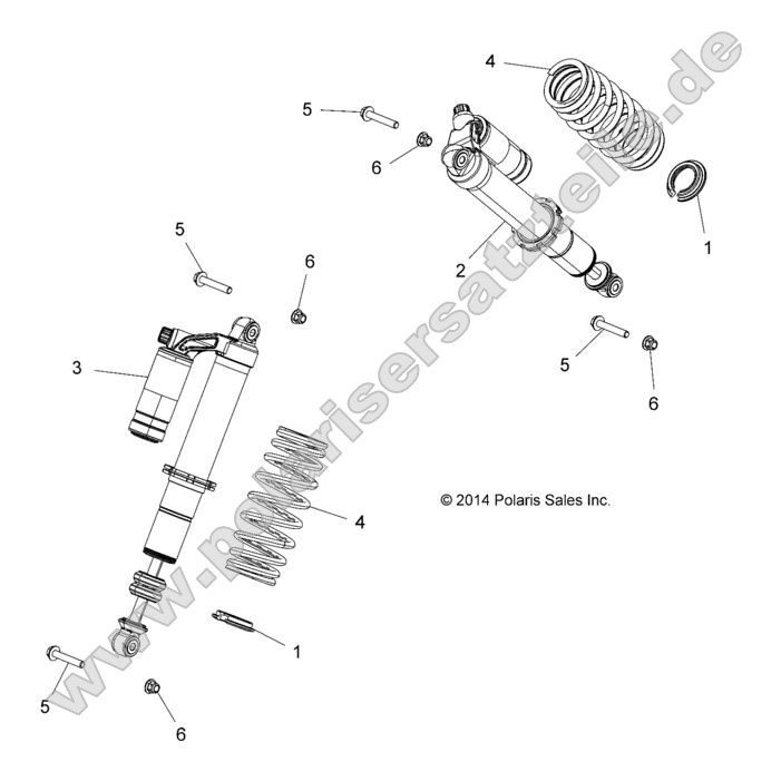 SUSPENSION, FRONT SHOCK MOUNTING