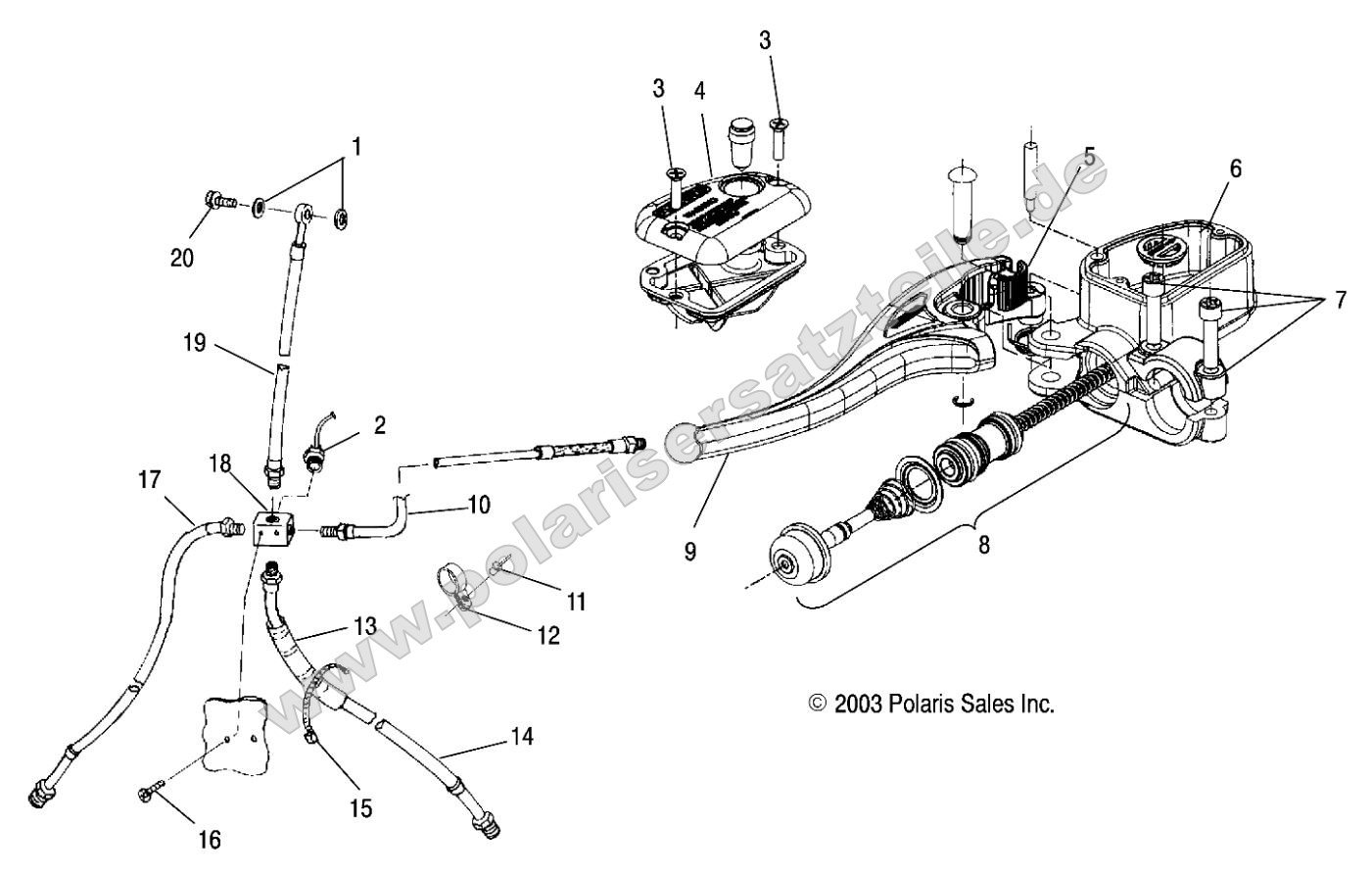 Controls - Master Cylinder/Brake Line