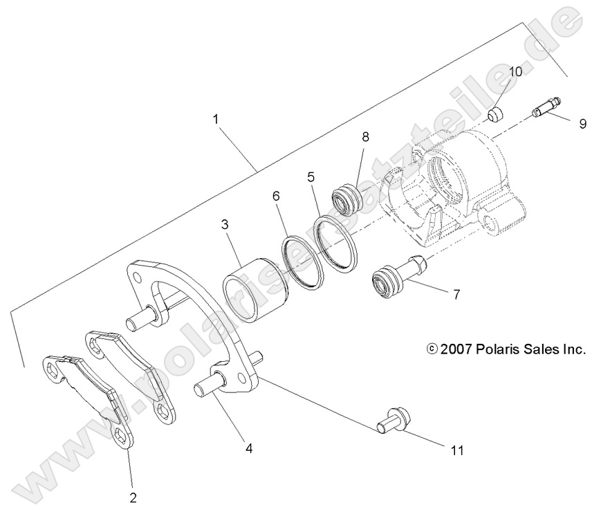 BRAKES, REAR CALIPER