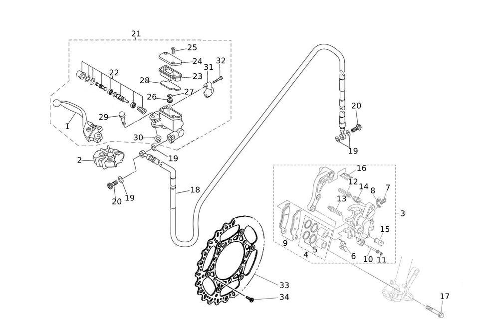 XE300MY24-Vorderbremse Vorderbremse