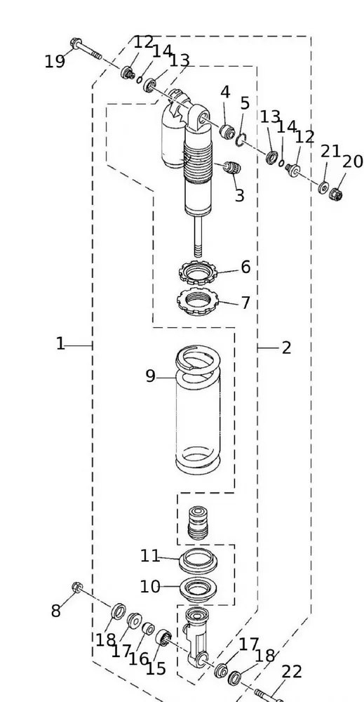 Hinterer Stoßdämpfer