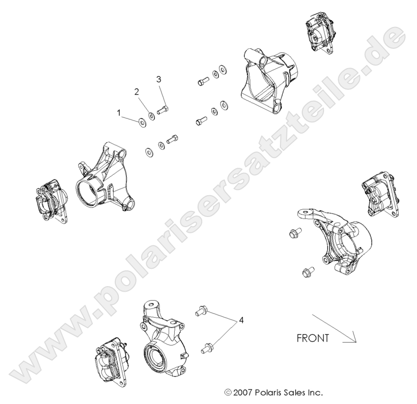 BRAKES, CALIPER MOUNTING