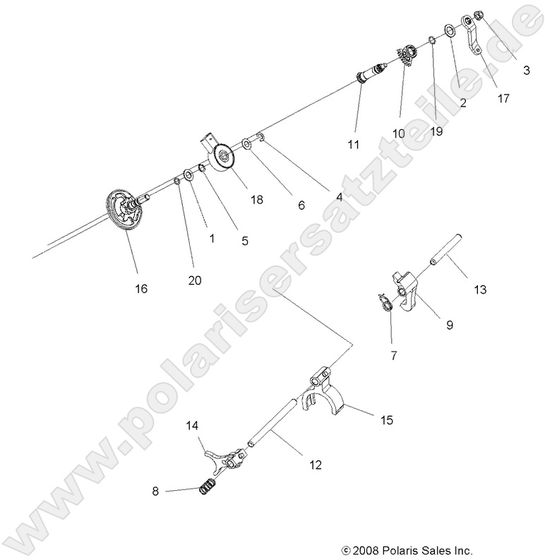 DRIVE TRAIN, MAIN GEARCASE SHIFT FORKS