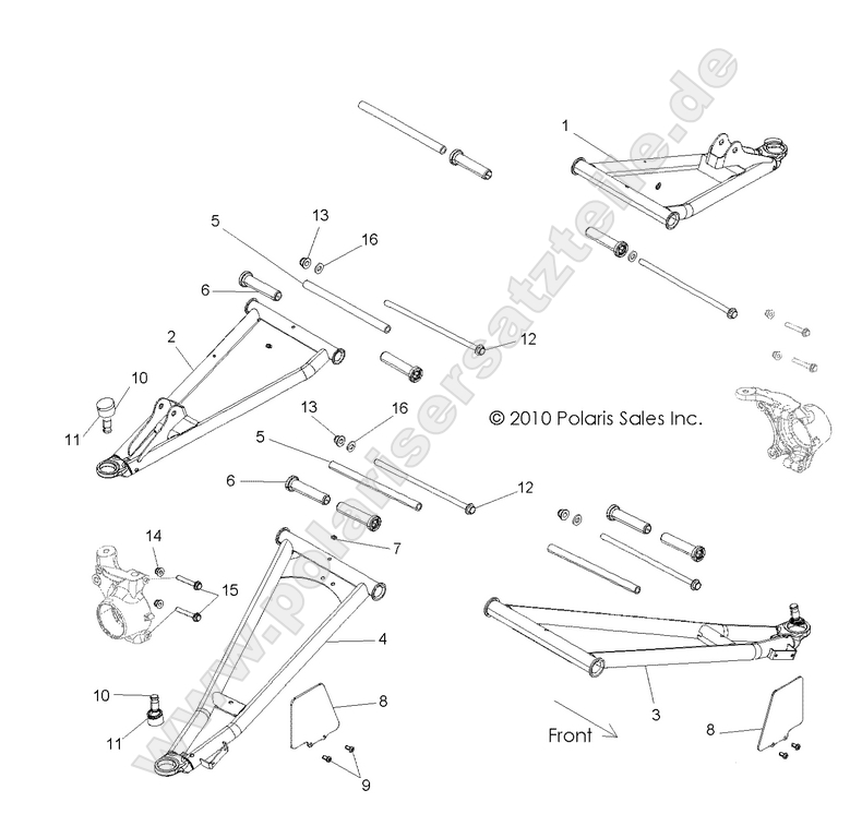SUSPENSION, FRONT CONTROL ARMS