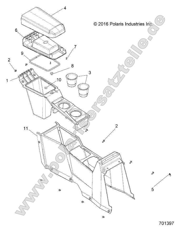 Body, Center Console, Rear