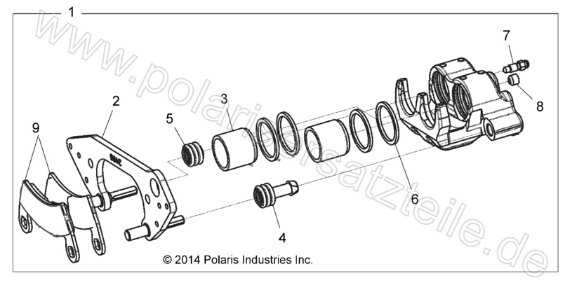 BRAKES, FRONT CALIPER