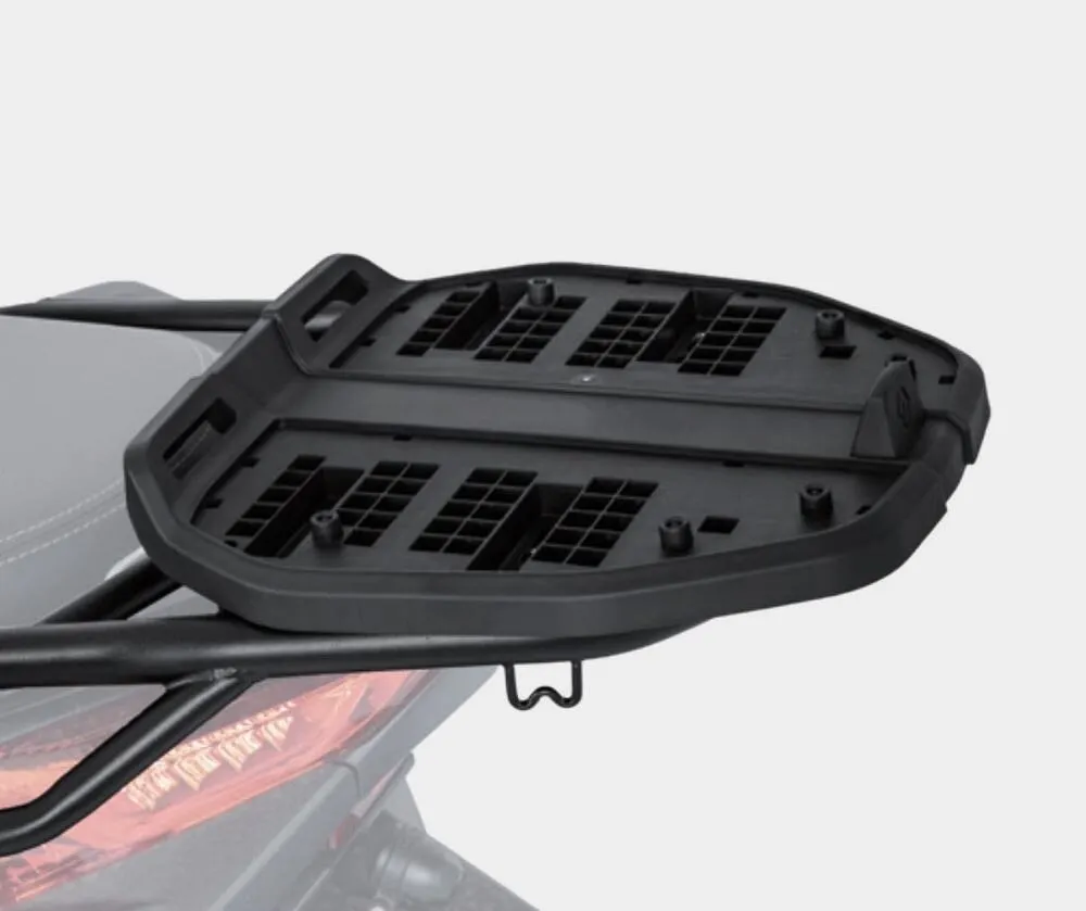 Furchtlos-Topcase-Kunststoff-Montageplatte-S-FS063PLCSASSY0EX-10020-offen Furchtlos SHIELD S Eco Topcase - 35 Liter - schwarz - inkl. Montagekit