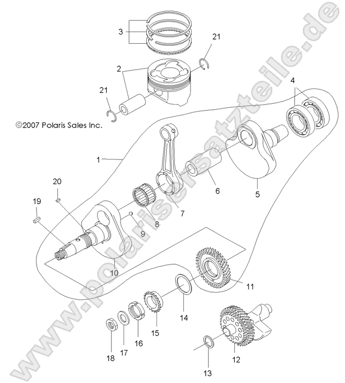 ENGINE, CRANKSHAFT and PISTON