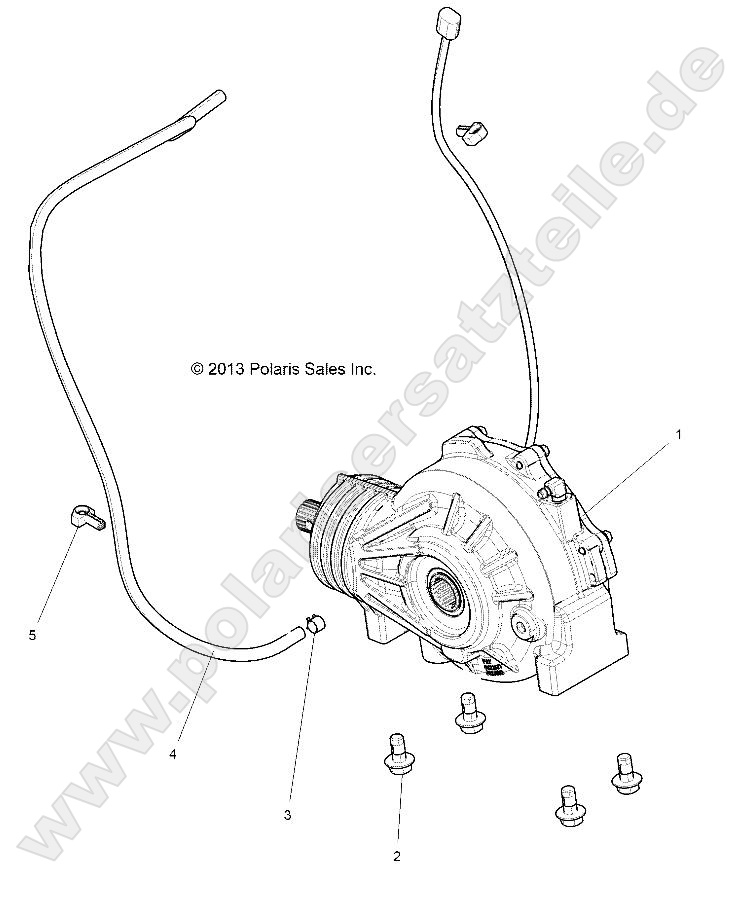 DRIVE TRAIN, FRONT GEARCASE MOUNTING