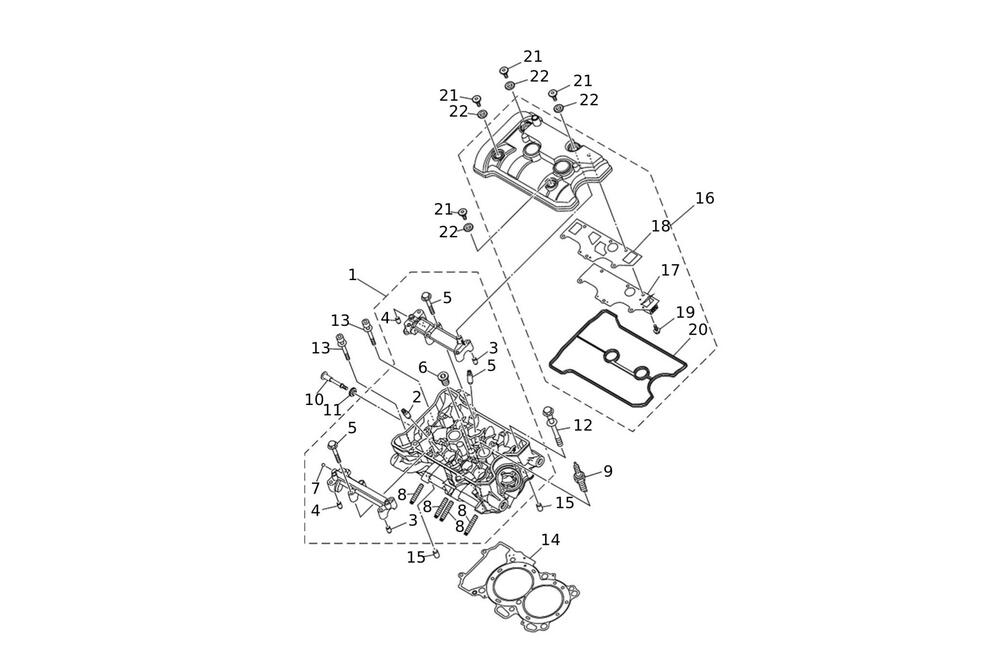 Caballero700-Header Zylinderkopf