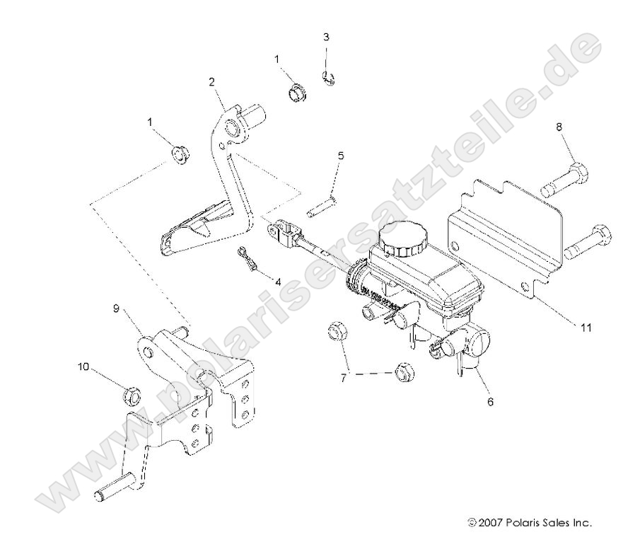 BRAKES, PEDAL and MASTER CYLINDER