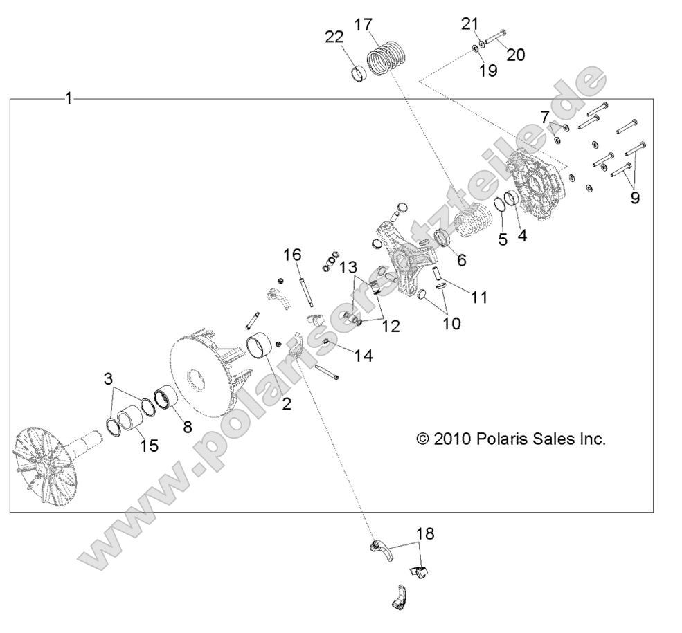 DRIVE TRAIN, PRIMARY CLUTCH