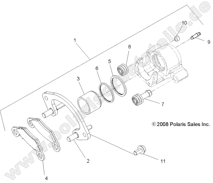 BRAKES, FRONT CALIPER
