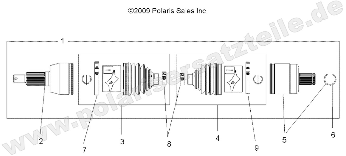 DRIVE TRAIN, DRIVE SHAFT, FRONT