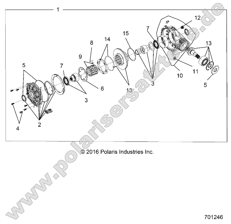 Drive Train, Front Gearcase (from 11/1/16)