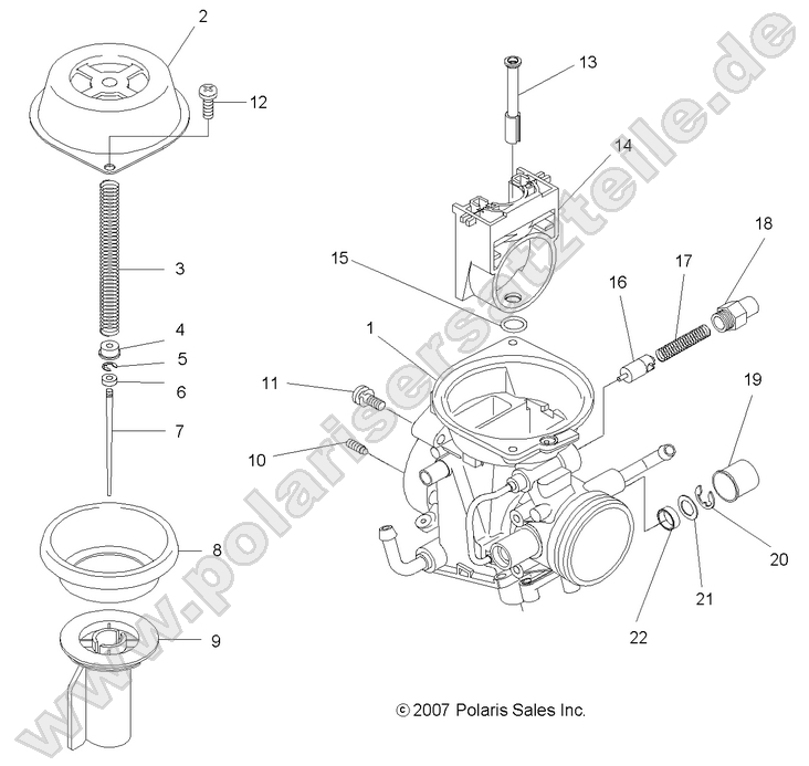 ENGINE, UPPER CARBURETOR