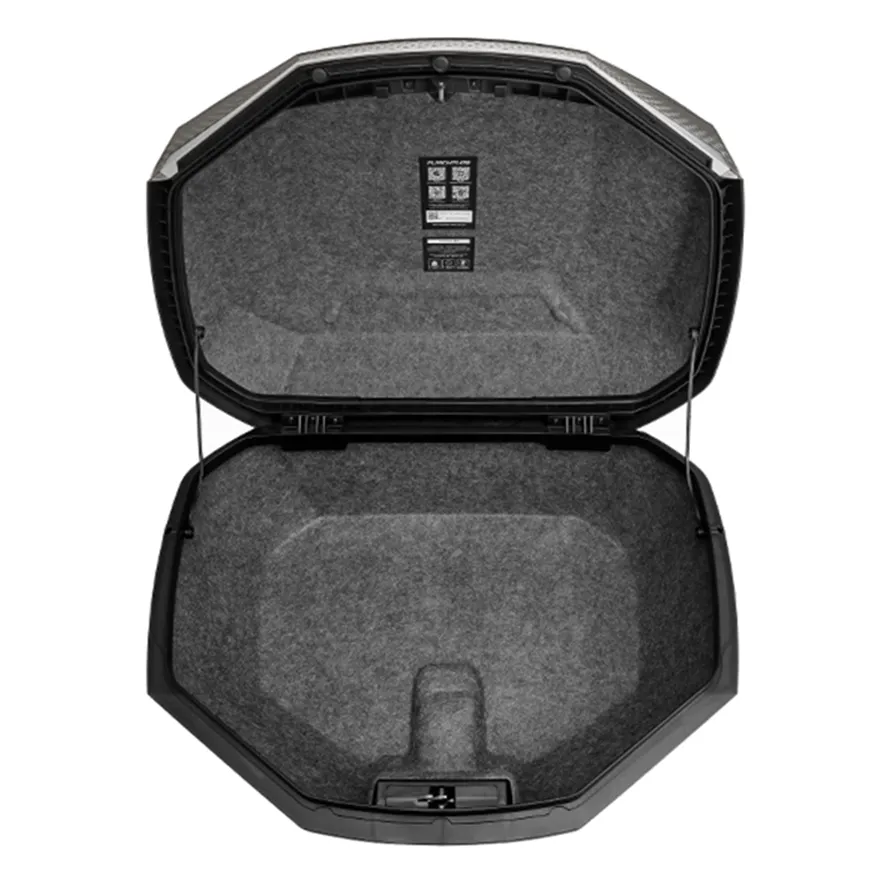 Furchtlos SHIELD L Luxe Topcase - 48 Liter - schwarz/silber