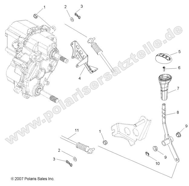 DRIVE TRAIN, GEAR SELECTOR