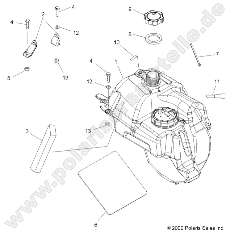 BODY, FUEL TANK ASM.