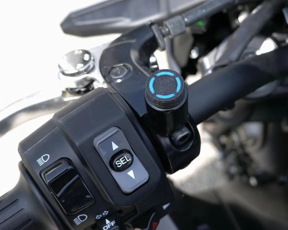 TMP Spiegelhalterung Blindstopfen Set - M10x1,25 Rechtsgewinde - schwarz/blau