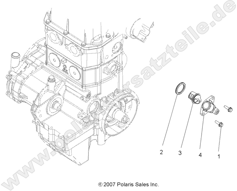 ENGINE, COOLING SYSTEM THERMOSTAT