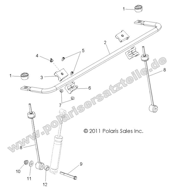 SUSPENSION, STABILIZER BAR, FRONT
