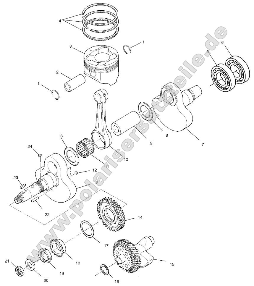 Crankshaft and Piston