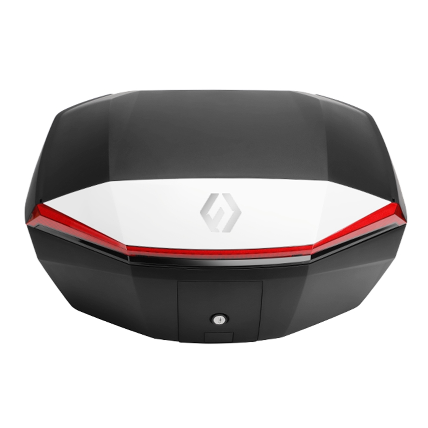 Furchtlos-SHIELD-L-Basic-Topcase-48-Liter-weiss-rot-inkl-Montagekit-FU11TCXX000L25EX-100023-vorne