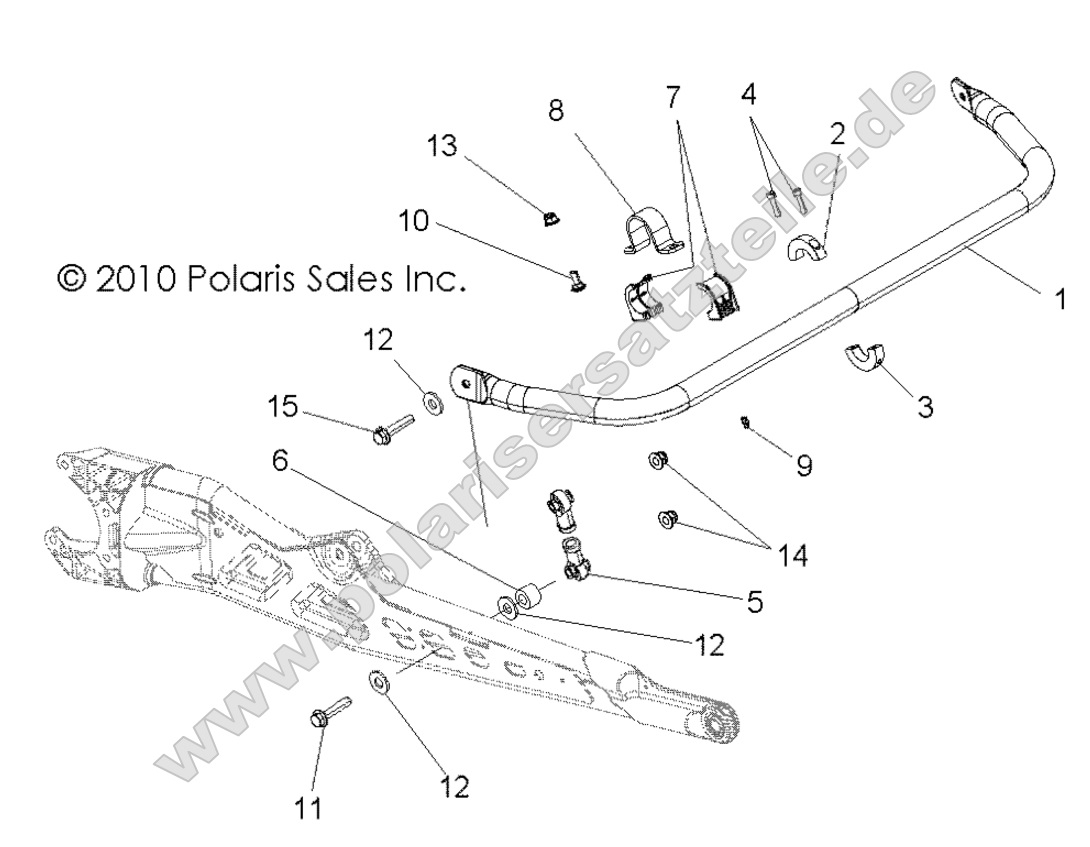 SUSPENSION, TORSION BAR, REAR
